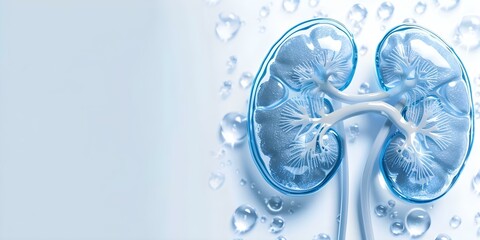 Kidney line art element for World Kidney Day celebration design. Concept World Kidney Day, Kidney Health, Organ Donation, Medical Awareness, Global Health