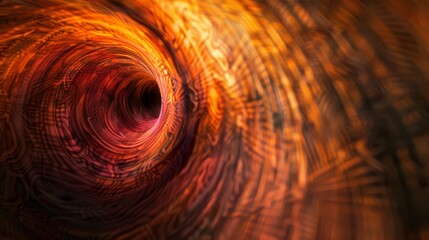 Dynamic abstract swirl with vibrant orange and dark tones, perfect for artistic and creative projects.