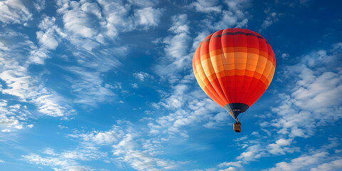 Fototapeta premium Hot Air Balloon Scenic Views in Turkey, Travel Adventure and Landscape Beauty
