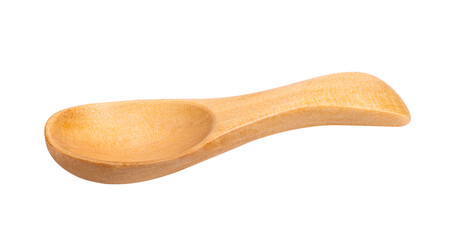 wood spoon isolated on white background
