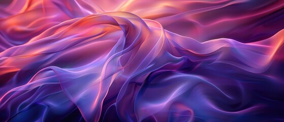Obraz premium Abstract purple and pink flowing light texture.