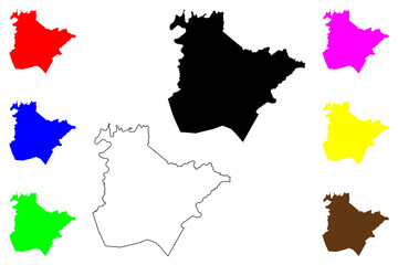 Obraz premium Estill County, Kentucky (U.S. county, United States of America, USA, U.S., US) map vector illustration, scribble sketch Estill map