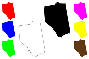 Grant County, Kentucky (U.S. county, United States of America, USA, U.S., US) map vector illustration, scribble sketch Grant map