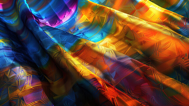 Wonderful A pile of colorful Andean textiles Llicllas- Tallit, jewish religious symbol