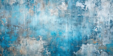 Obraz premium Abstract Blue and Gray Grunge Texture Background