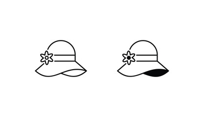 Pamela icon design with white background stock illustration