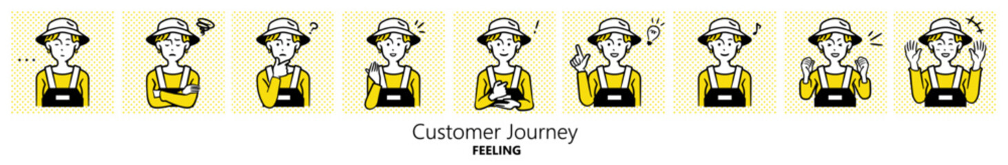 人物イラスト｜ウェーダー（女性）