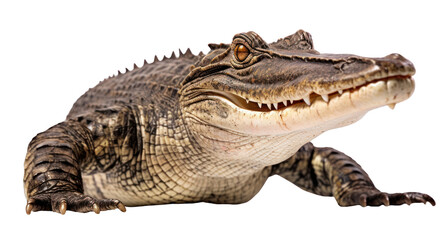 Obraz premium PNG Caiman reptile animal lizard.