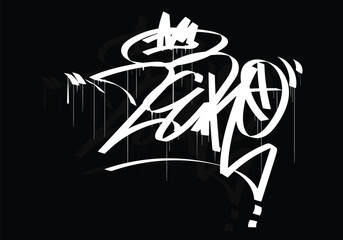 ZERO graffiti tag style design