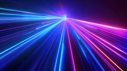beam neon rays comet glowing blur AI Generated line background ho glowing blue lines futuristic Abstract illumination abstract neon light gaming background flash laser future laser lights ray event.