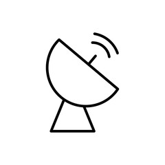 satellite dish line icon