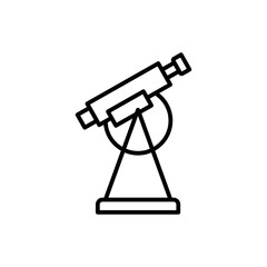 telescope line icon