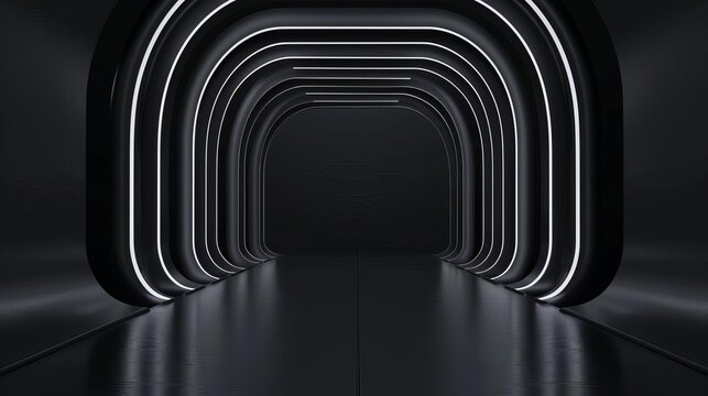 mockup di una cornice in stile minimalista, sottile metallo, colore nero