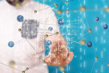 conference Digital Network and data concept 3d