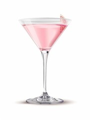cocktail, white background