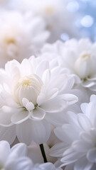 Fototapeta premium Floral Mobile Wallpaper. Delicate floral motifs in soft pastel tones.