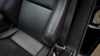 Drivers seat showing the bolster