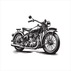 Fototapeta premium motorbike vector art design silhouette