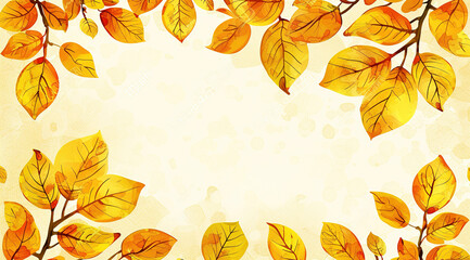 Fototapeta premium autumn leaves frame
