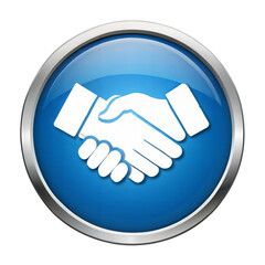 Fototapeta premium handshake on transparent background