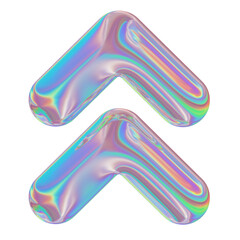 3d chrome Retro futuristic y2k elements