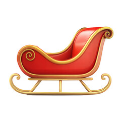 sleigh on transparent background