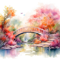 bridge in autumn