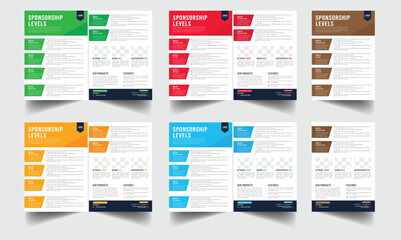 Technical Data Sheet layout template. Product Catalogue & modern a4 product catalog design template, Sponsorship level template design, A4 flyer, corporate flyer, business flyer, catalog