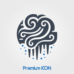 Fototapeta premium Ice Fog Icon