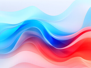 Trendy abstract background with fluid textured waves in bright colors 