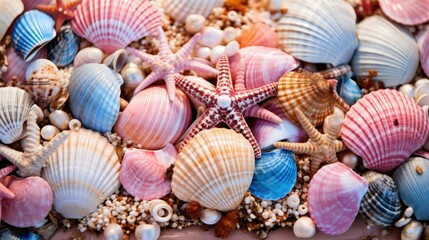 seashells on the beach