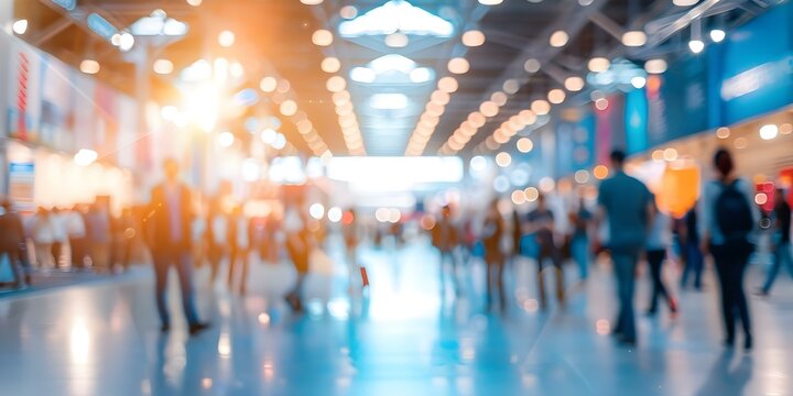 Marketing business trade show at public exhibition hall. Concept Marketing, Business, Trade Show, Public Exhibition Hall, Promotion