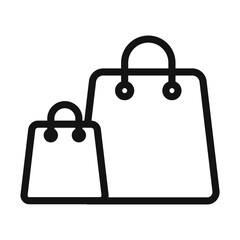 Shopping Bags Icon Ideal for Retail Marketing