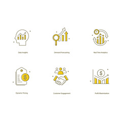 AI in Trade Promotion Optimization Vector Icon Collection