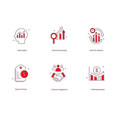 AI in Trade Promotion Optimization Vector Icon Collection