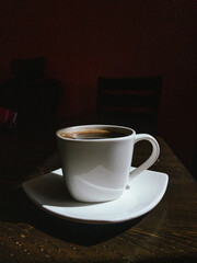 Coffee cup on the table