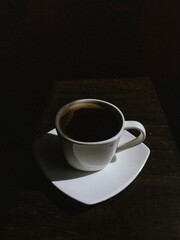 Coffee cup on the table