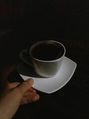 Coffee cup on the table