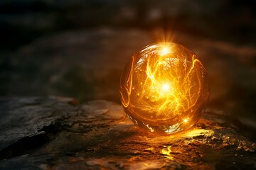 The radiant glow of a mystical amulet, its power ancient and untamed