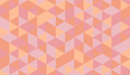 Geometric peach-colored abstract pattern of triangles