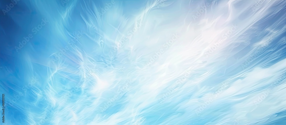Poster abstract soft blurry blue and white sky background with white to blue color shades, ideal for templa