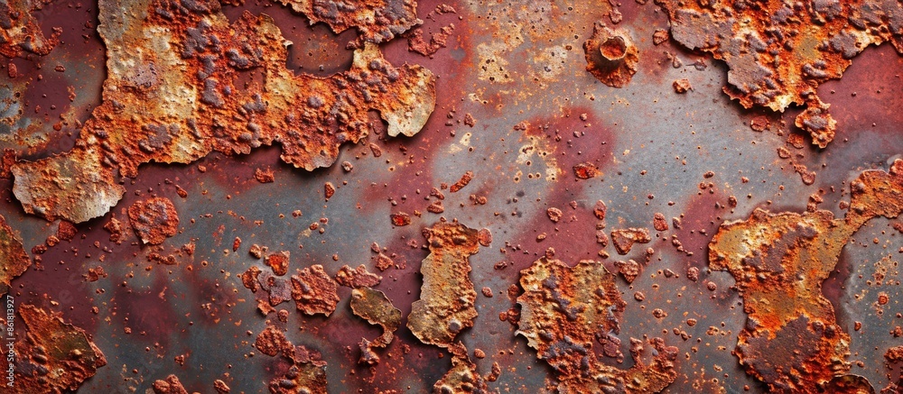 Aufkleber corroded metal creating an abstract background with copy space image.