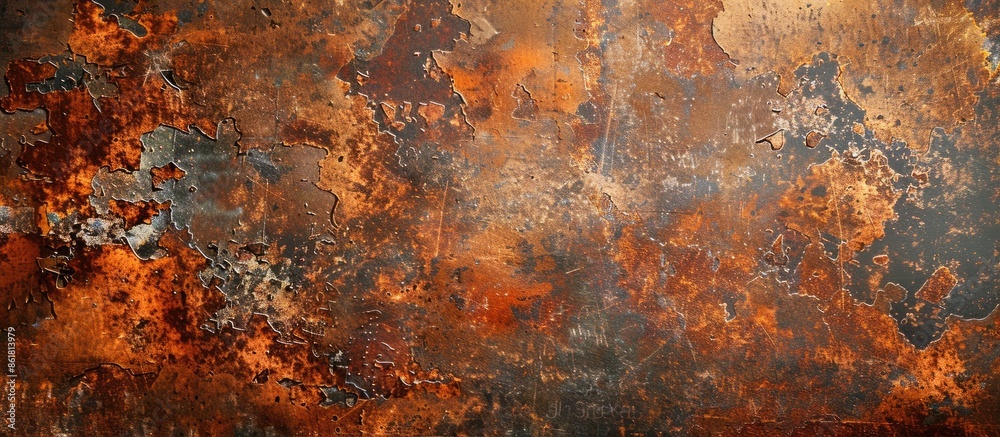 Aufkleber corroded metal creating an abstract background with copy space image.