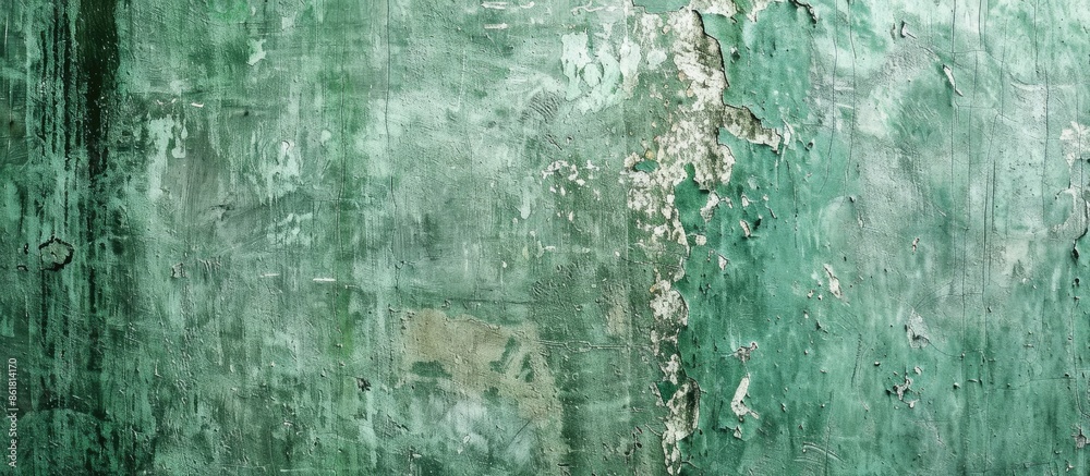 Poster copy space image of a textured green wall with a grungy appearance.