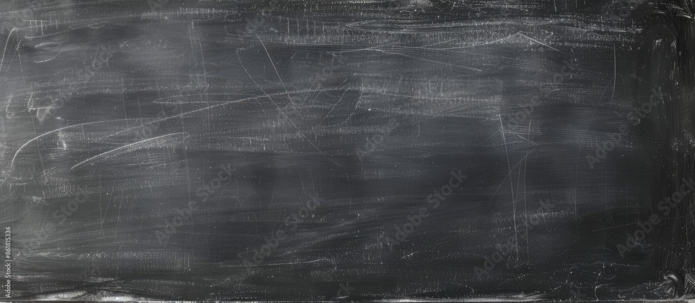 Aufkleber A black chalkboard with space for writing and drawing. Copy space image. Place for adding text and design