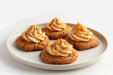 Heavenly Carrot Cookies with Luscious Orange Buttercream