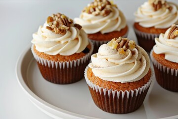 Sumptuous Carrot Cupcakes with Cream Cheese Frosting and Pineapple