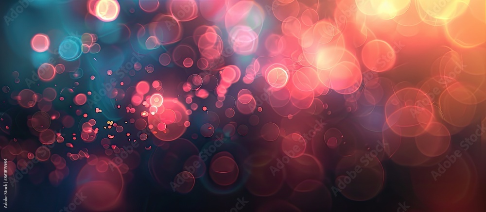 Aufkleber Blurred background with bokeh lights and shadows, perfect for copy space image.