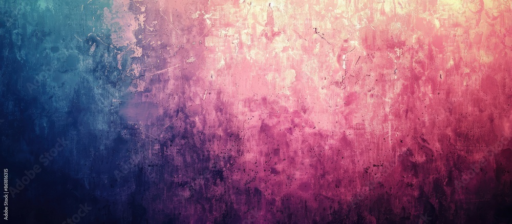 Poster background with gradient color transitioning smoothly and grainy texture with empty space for image 