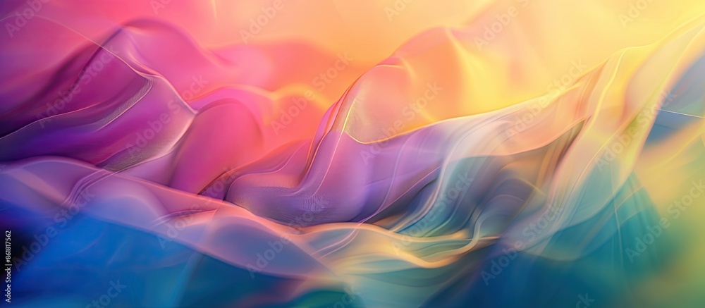 Fototapete abstract blurred colors create a background with copy space image.